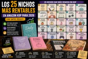 25 nichos más rentables Amazon KDP