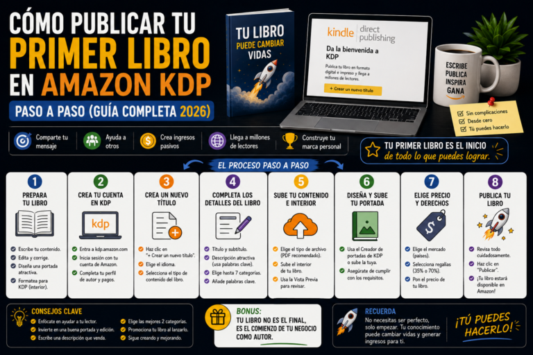 Cómo Publicar tu Primer Libro en Amazon KDP
