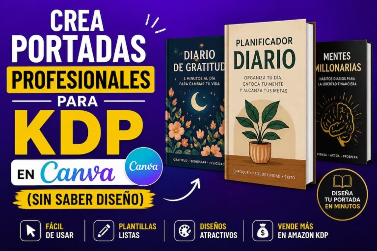 Tutorial completo para crear portadas profesionales para Amazon KDP usando Canva