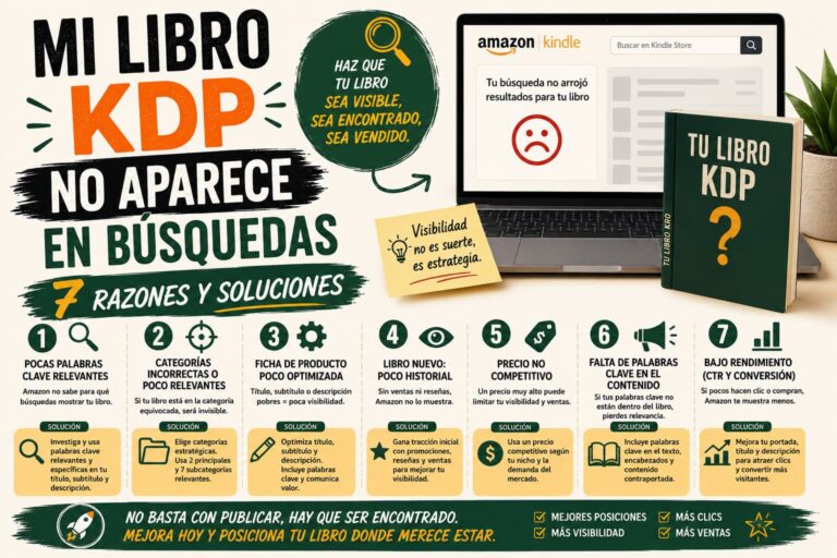 mi libro KDP no aparece en búsquedas