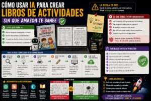 usar IA para crear libros de actividades Amazon KDP